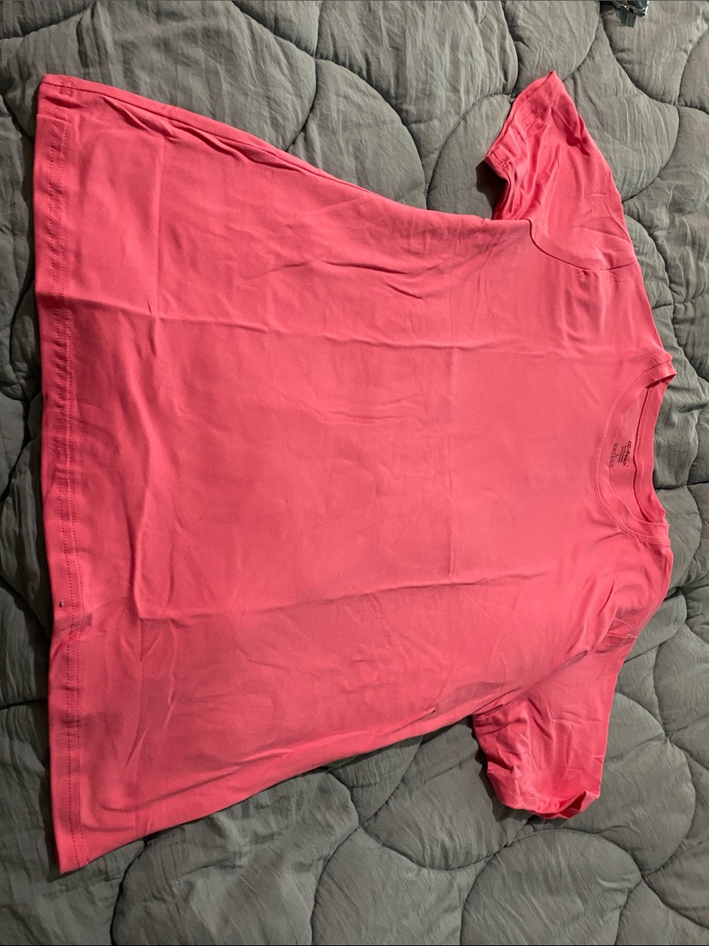 Everyday Crewneck Tee in Coral Pink